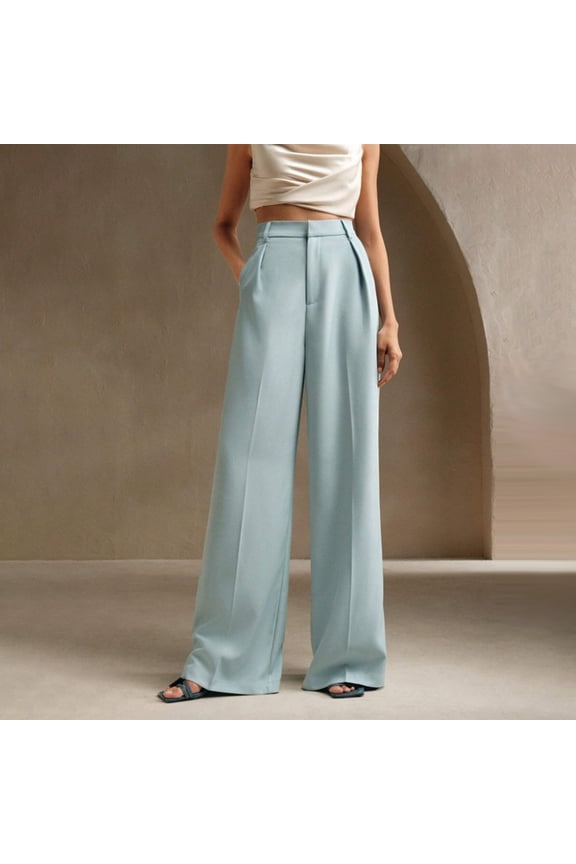 Petite Womens Pants Dressy Casual Palazzo Dress Pants Leggings Flare-Leg Long Trouser Jeans for Women,S