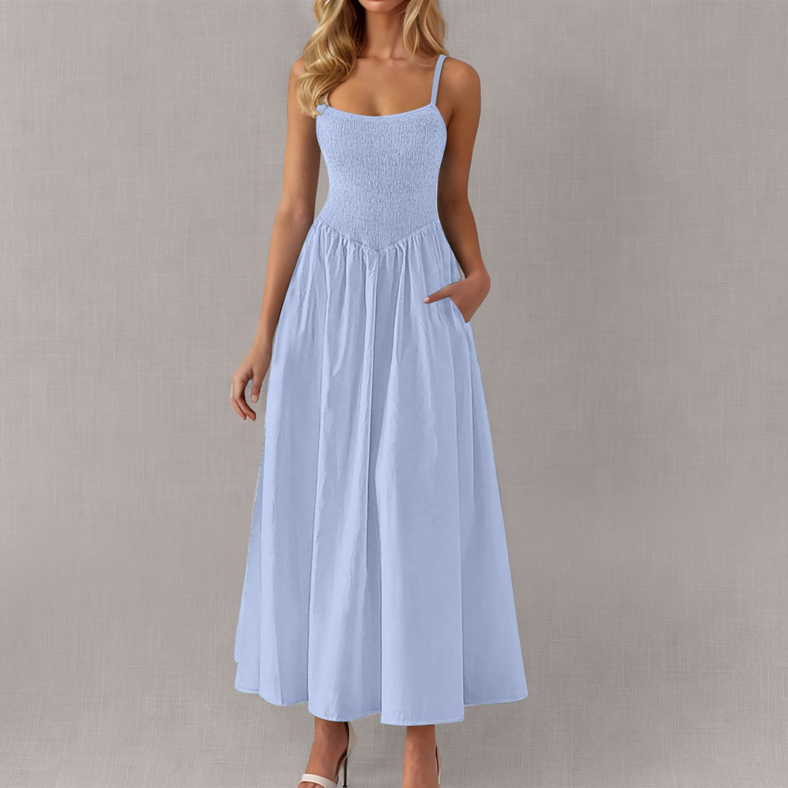 blue tent dress Soft Surroundings blue tent dress