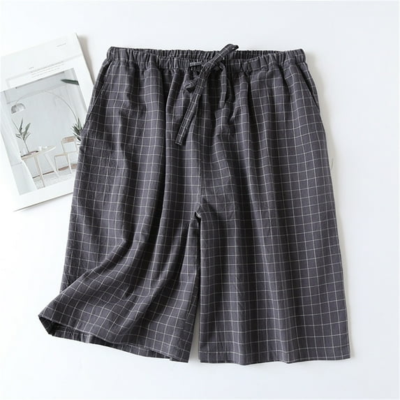 Blmnix Pleated Women Shorts Cotton Shorts Sleep Shorts Short High Gray Womens Shorts Casual,XL