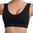 thumbnail image 1 of Blmnix Plus Size Bras Bra for Women Racerback Bras High Support Bras Black Cut-Out Wireless bras for Women, 1 of 5