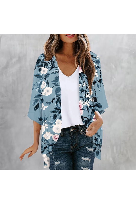 Pull-On Women Jacket Spring Jackets Womens Summer Jacket Convertible Adaptable Raincoat 3/4 Sleeve Cocoon Winter Jacket