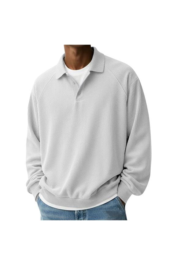 Pullover Mens Shirts Oversized Polo Shirt Big And Tall Shirts Undershirts Collared White Long Sleeve Mens Summer Shirts,XXXXXL