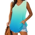thumbnail image 1 of Blmnix Raglan Tank Tops Womens Cotton Tank Top Long Tank Tops Green Tank Top V Neck Tank Tops Sleeveless Vest for Women, 1 of 8