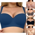 thumbnail image 1 of Blmnix Seamless Balconette Bras for Women Push-Up Bras Minimizer Plus Size Bras 36D-46D, 1 of 6