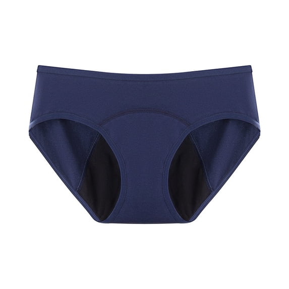 Blmnix Seamless Woman Underwear Plus Size Hipster Panties Leak Proof Panty Patch Blue Cotton Seamless Underwear Women