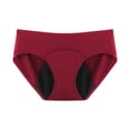 thumbnail image 1 of Blmnix Seamless Women Underwear Leak Proof Plus Size Hipster Panties G String Red Patch Womens Cotton Underwear, 1 of 4