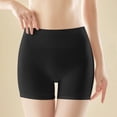 thumbnail image 1 of Blmnix Seamless Womens Underwear Boxer Briefs Tummy Control High Waisted Boxers Black Cotton Womens Underwear,L, 1 of 9