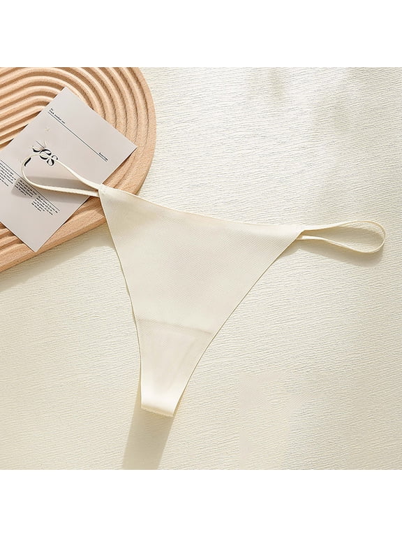 Sexy Panties Underwear Womens Cheeky Seamless G String Thongs Underwear White Women's Underwear Cotton,XL