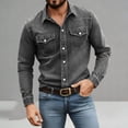 thumbnail image 1 of Blmnix Shirts for Men Guide Western Shirt Big And Tall Shirts Oversized Tees Collared Black Button Up Long Sleeve Men's Athletic Shirts & Tees,XXXL, 1 of 8