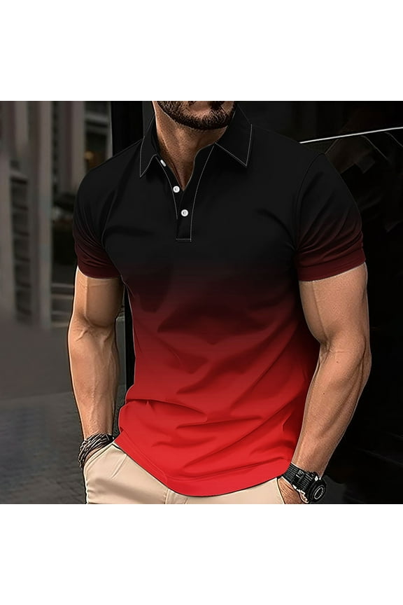 Shirts for Men Muscle Big And Tall Polo Shirts Tshirt Short Sleeve Collared Casual Shirts for Men,XXXXL
