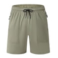 thumbnail image 1 of Blmnix Shorts for Men Pleated Soccer Shorts Running Shorts Short Green Low with Pockets Mens Basketball Shorts,XXL, 1 of 5