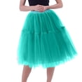 thumbnail image 1 of Blmnix Skirt Tutu Green Tulle Skirts for Women Trendy Plus Size Skirts, 1 of 4