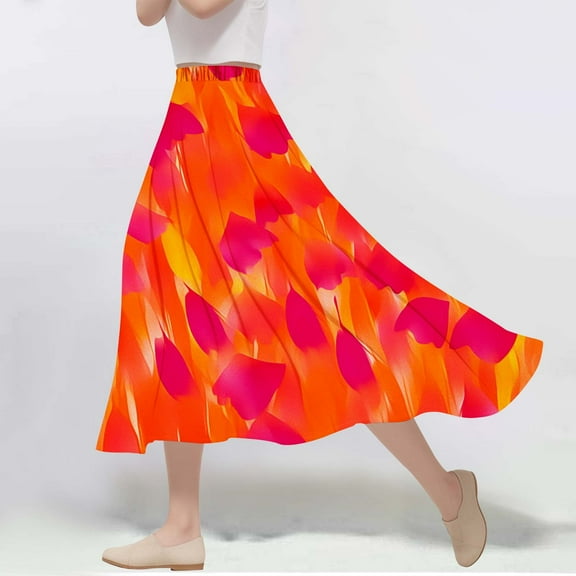 Blmnix Skirts for Women Trendy Ruffle High Waisted Holiday Skirts Skirt Mini Pencil Skirt for Women,L