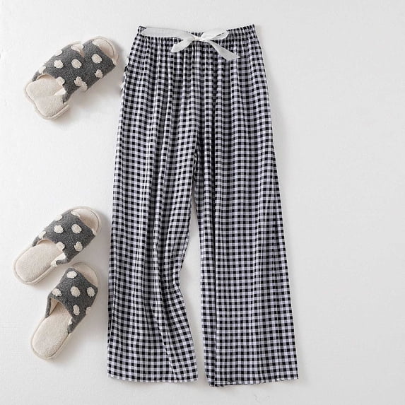 Blmnix Sleep Pants Women's Pajamas Cute Pajama Cotton Pajamas Shirts Gray Wide-Leg Full Pajama Shorts,Free Size