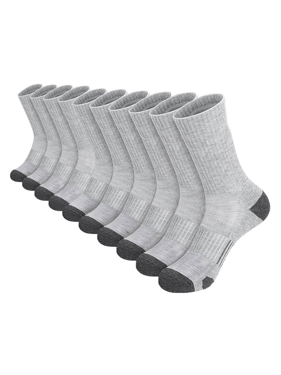 Socks Men Pull-On Golf Socks Athletic 100% Cotton Socks Stockings Active Fit Mid-Calf Athletes Foot Gray Mens Athletic Socks,Free Size
