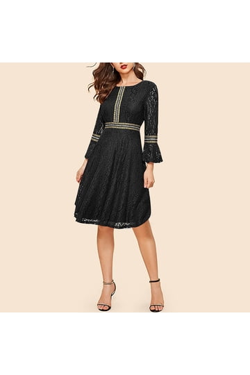 Cocktail 3 4 Sleeve Petite Dresses