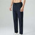 thumbnail image 1 of Blmnix Track Pants Men Pants Lightweight Pants Joggers Baggy Low Rise Jeans Blue Cropped Straight-Leg Summer Pants for Men,XL, 1 of 9