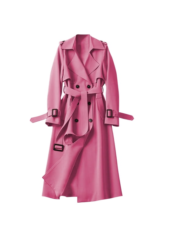 Trench Winter Jackets for Women Purple Windbreaker Jackets for Women Fall Long Sleeve Warm Winter Cloting