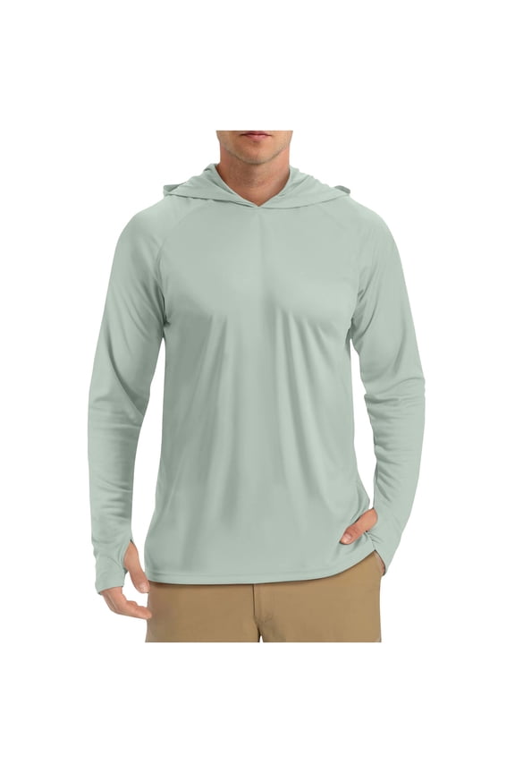Tshirts for Men Hoodie Fishing Shirts Dry Fit Shirts Tshirt Hooded Long Sleeve Gray T Shirts for Men Pack,XXL