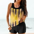 thumbnail image 1 of Blmnix Two Piece Swimsuit Swimming Suits for Women Full Coverage Swimsuits Modest Swimsuits Swimsuits Crew Neck Plus Size Bathing Suit,XL, 1 of 6