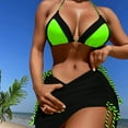 thumbnail image 1 of Blmnix Two Piece Swimsuit Swimsuits for Women Tankini Swimsuits Sexy Swimsuits Swimwear Halter Black Tankinis Swimwear for Women,XL, 1 of 5