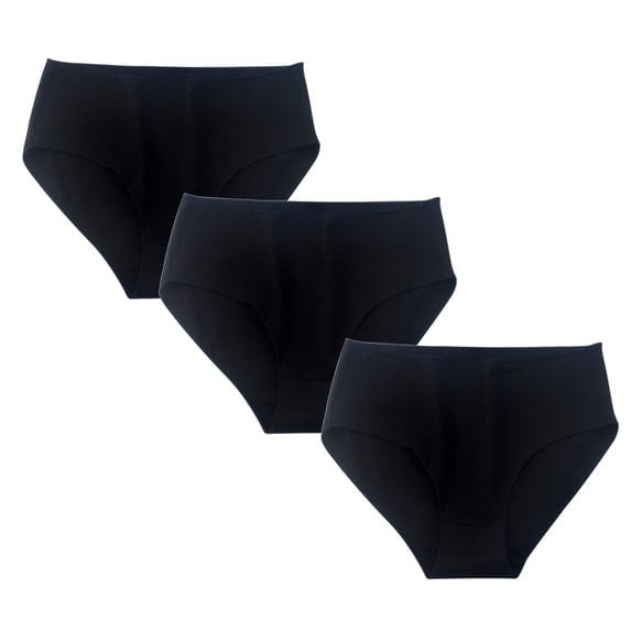 Blmnix Underwear Sets Underwear for Women Hipster Panties Seamless Breathable Briefs Black Womens Underwear Cotton,M