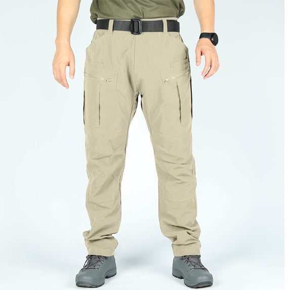 Blmnix Waterproof Pants Mens Pants Cargo Low Rise Baggy Travel Pants Sweatpants Yellow Long Straight-Leg Mens Summer Pants,XL