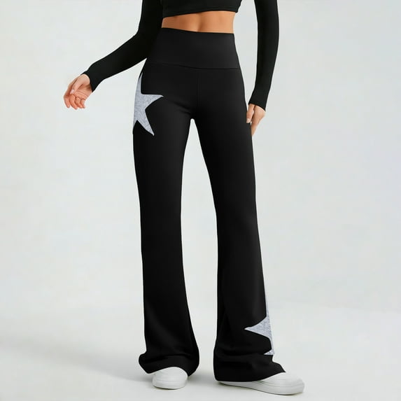 Blmnix Wide Leg Dress Pants for Women Athletic Cotton Yoga Pants Pleated Trousers Long Slim Bootcut Trousers for Women,XL