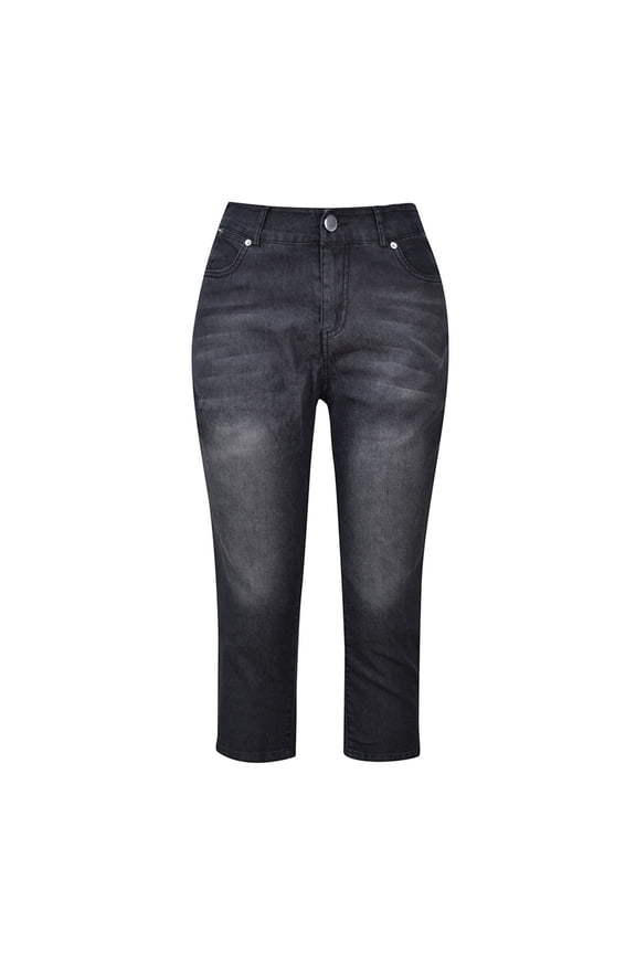 Wide Leg Pants for Women Trouser Jeans Plus Size Pleated Trousers High Black 7/8th Slim-Leg Snow Pants for Women,L