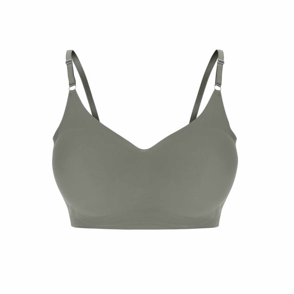 Blmnix Wireless Bras Womens Bra Lift Bra Sports Bras Bra Spaghetti Straps Bralette Gray Balconette Bras for Women