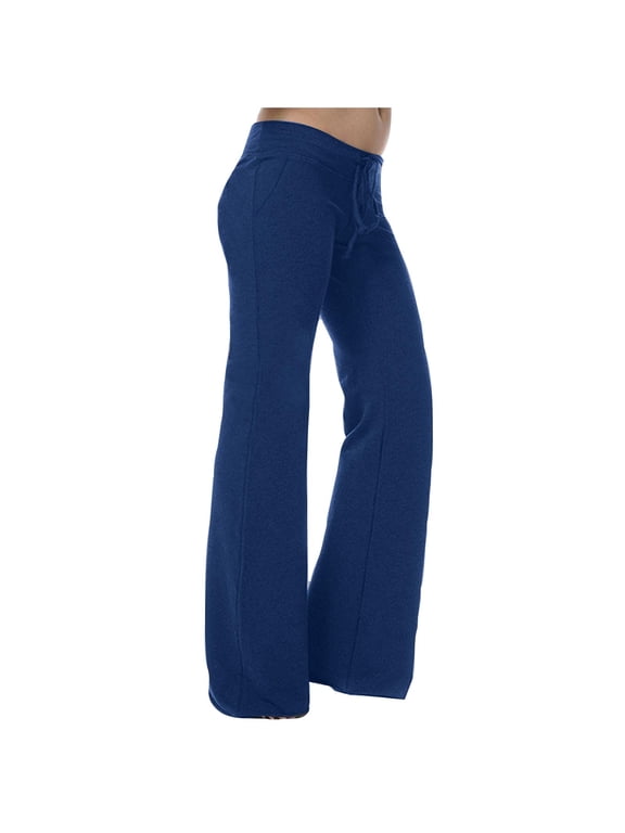 Women Pants Plus Size Casual Pants Palazzo Jeans Blue Flare-Leg Long Straight Leg Yoga Pants for Women,XXXL