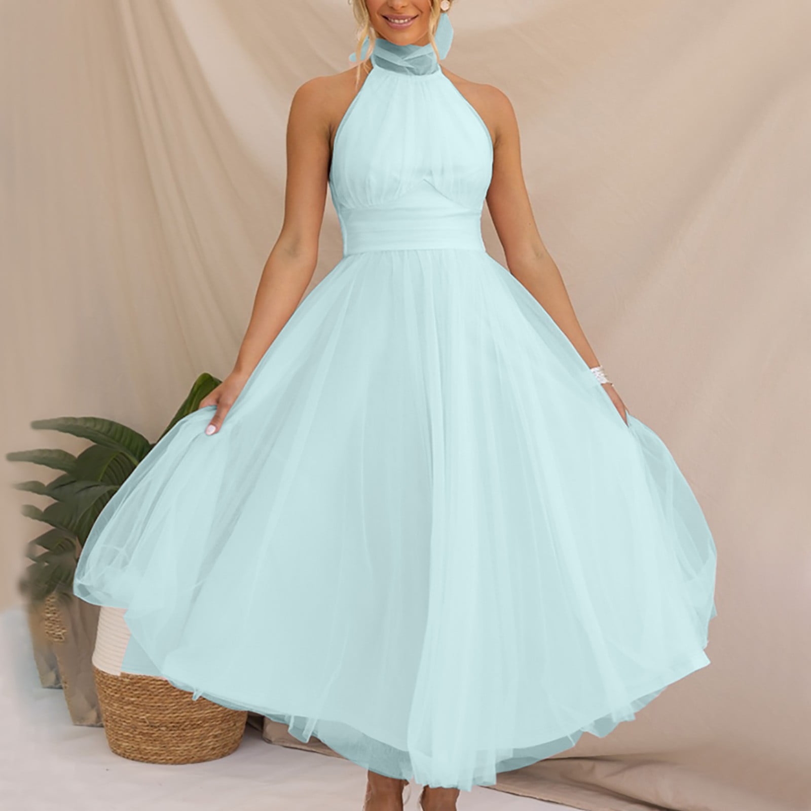 blue dress with petticoat Skylar + Madison Gina Green Floral Print Two-Piece Dress - Size M - Outfit Sets - Final Sale main image 0