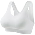 thumbnail image 1 of Blmnix Womens Bra High Support Racerback Bras Sports Bras Bras White Bralette Standard Straps Balconette Bras for Women, 1 of 4