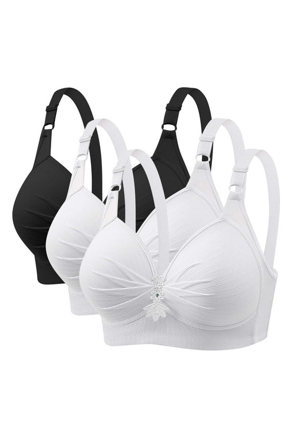 Womens Bras Push Up Bra Bralette Cotton Bras Large Bust Bra Push Up Bras for Women,S