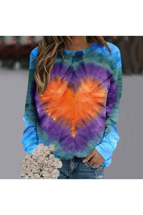 Womens Clothes Clothes Graphic Long Sleeve Womens Blouses Plus Size Crew Neck Tops