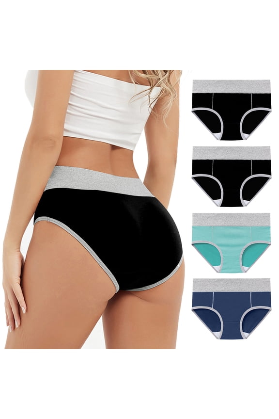 Womens Panties Seamless Underwear Pack Plus Size High Waisted Boxer Shorts Blue Underwear for Women Plus Size,XXXXL