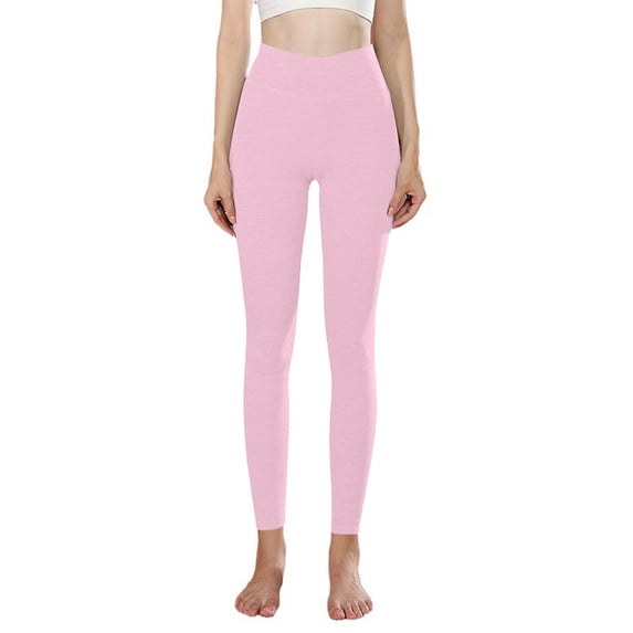 Blmnix Womens Pants Casual Chinos Cotton Yoga Pants Leggings Pajamas Pink High Slim-Leg Cropped Wide Leg Trousers Women,XL