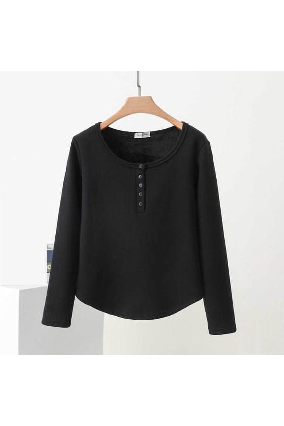 Womens Pjs Sets Sleep Tops Petite Pajamas Button Up Sleepwear Long Sleeve Black Crew Neck Pajama Set Women,XXL