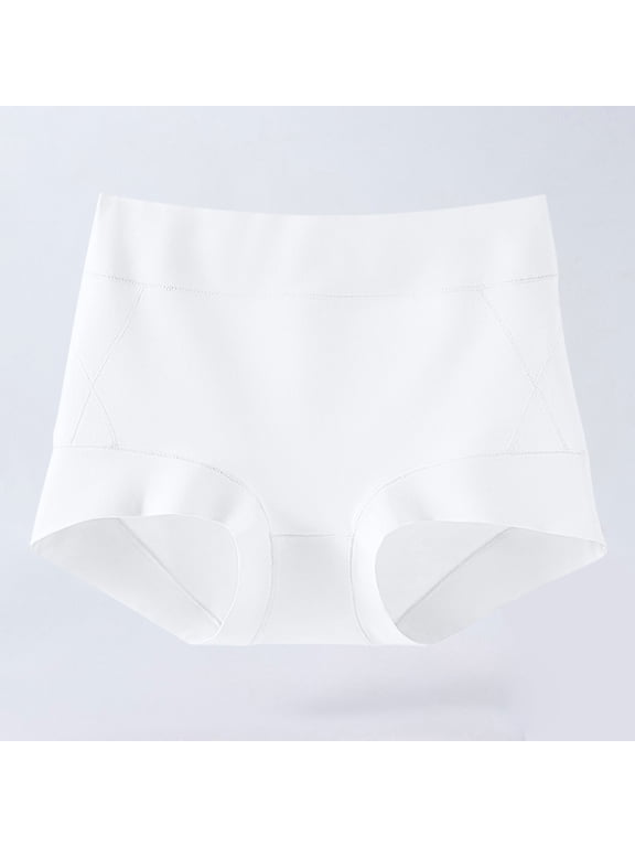 Womens Underwear Breathable High Waisted Seamless Tummy Control G String White Womens Underwear Packs,XXXXXL