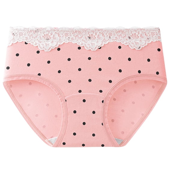 Blmnix Womens Underwear Cute Underwear Hipster Panties Breathable Panties Lace Panties Pink Sexy Panties for Women,XL