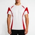 thumbnail image 1 of Blmnix Workout Shirts Men Shirts Pullover Cotton T Shirts T shirts Crew Neck Red Short Sleeve Shirts for Men Big And Tall,XS, 1 of 8