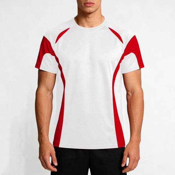 Blmnix Workout Shirts Men Shirts Pullover Cotton T Shirts T shirts Crew Neck Red Short Sleeve Shirts for Men Big And Tall,XS