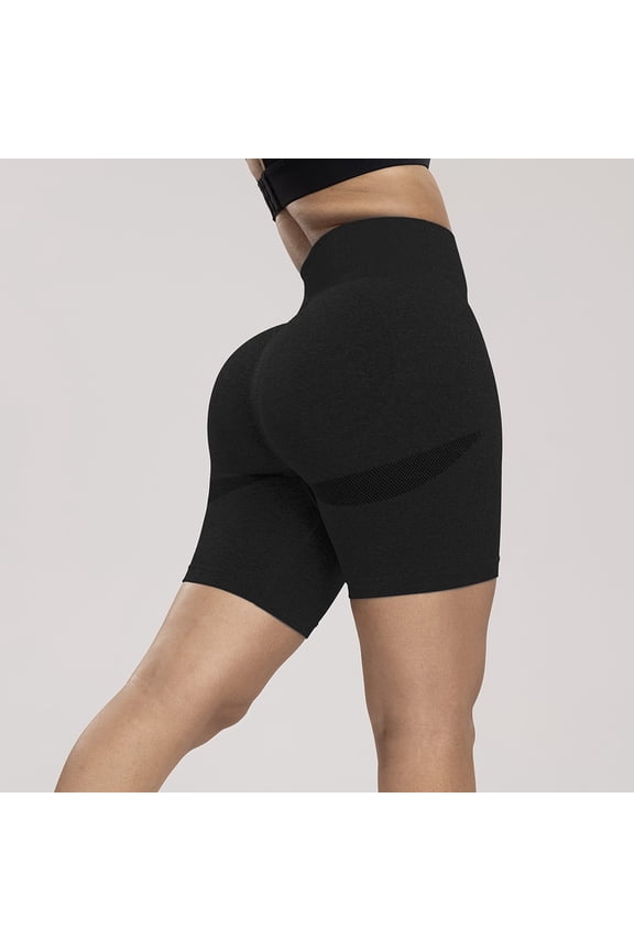 Workout Shorts Women Shorts Pull on Sliding Shorts Cotton Shorts Short High Black Womens Shorts Casual,L