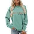 thumbnail image 1 of Blmnix Workout Womens Boho Tops Pullover Loose Fit Clothes Green Long Sleeve Crew Neck Concert Tops for Women,XL, 1 of 5