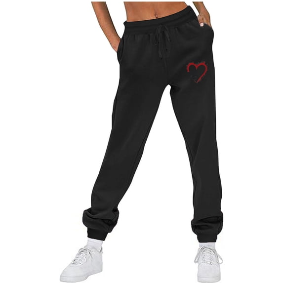 Blmnix Workout Sexy Womens Sweatpants Black Baggy Loose Casual High Joggers Juniors Sweatpants Stretchy