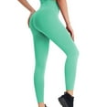 thumbnail image 1 of Blmnix Yoga Pants Women's Pants Leggings Flat Front Jeans Green Skinny Cropped High Slim-Leg Snowpants for Womens,L, 1 of 9