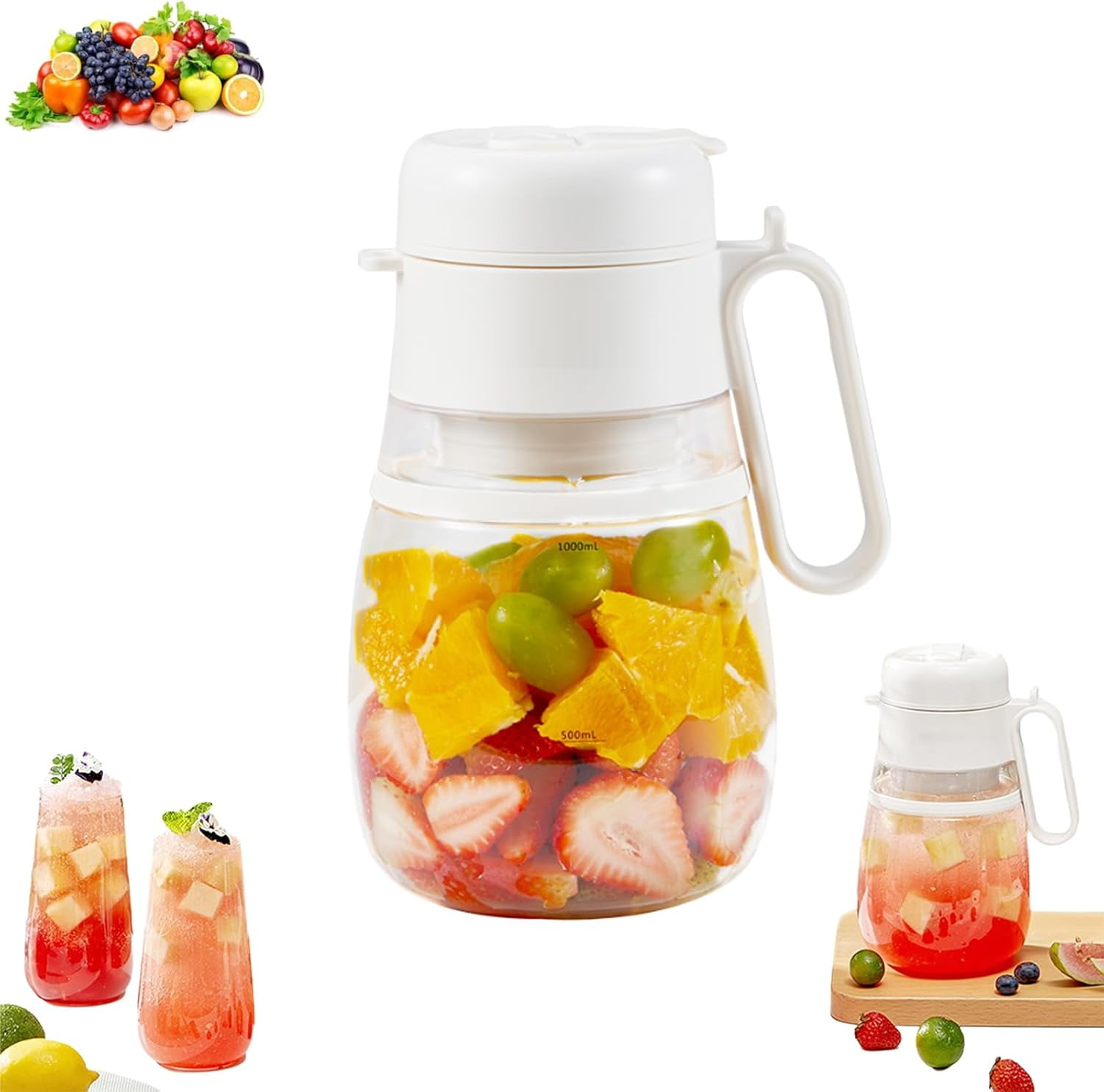 Bloame Blender, Bloame Juicer, Portable Blender for Shakes and Smoothies, Travel Fruit Juicersqueezer Electric, Multifunctional Large-Capacity Wireless Portable Juicer Cup (1pcs)