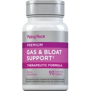 Bloat & Gas Support for Men & Women | 90 Tablets | Extra Strength | by Piping Rock