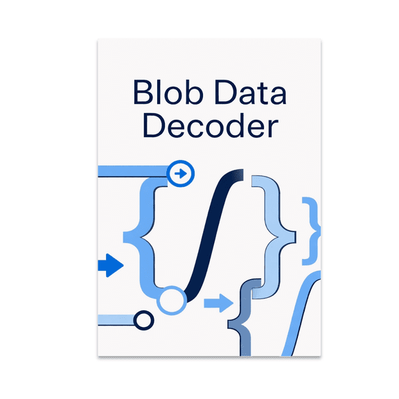 Blob Data Decoder Wall Art - Coding Enthusiast - 13x19 Poster Print
