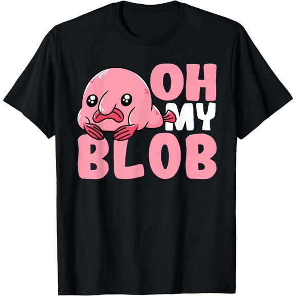 Blobfish Kids Oh My Blob Fish Cute Kawaii Blobby T-Shirt